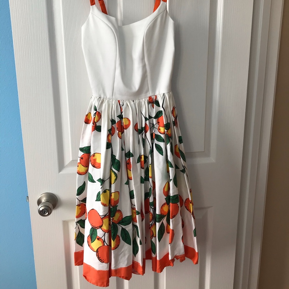 Pinup Couture Lemon and Orange Dress New With Tags
